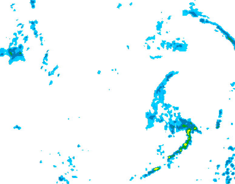 GDPS precipitation 054 hour forecast chart for Canada based on 2026/07/20 0000Z data