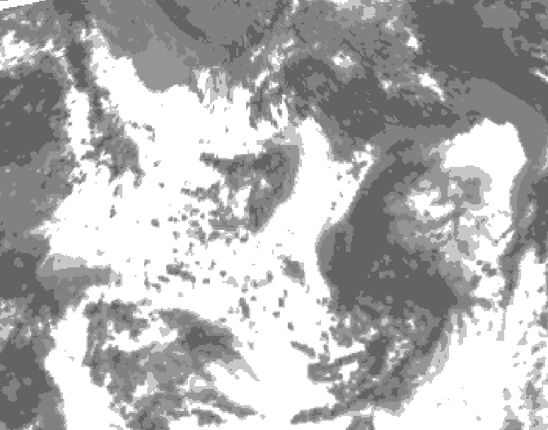 GDPS total cloud 054 hour forecast chart for Canada based on 2026/07/20 0000Z data