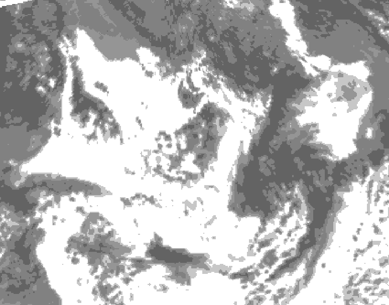 GDPS total cloud 066 hour forecast chart for Canada based on 2026/07/20 0000Z data