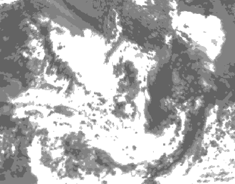 GDPS total cloud 078 hour forecast chart for Canada based on 2026/07/20 0000Z data