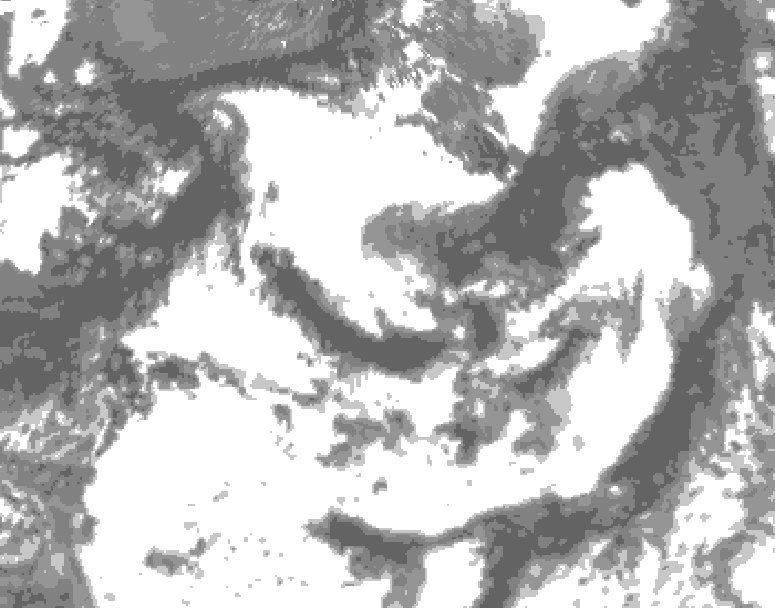 GDPS total cloud 114 hour forecast chart for Canada based on 2026/07/20 0000Z data
