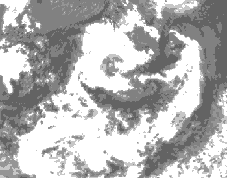 GDPS total cloud 126 hour forecast chart for Canada based on 2026/07/20 0000Z data