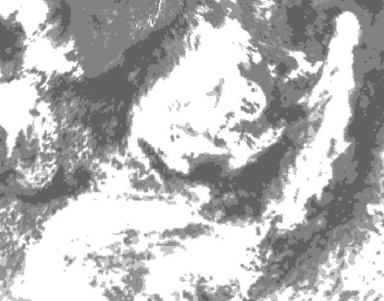GDPS total cloud 144 hour forecast chart for Canada based on 2026/07/20 0000Z data