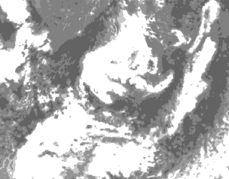 GDPS total cloud 150 hour forecast chart for Canada based on 2026/07/20 0000Z data
