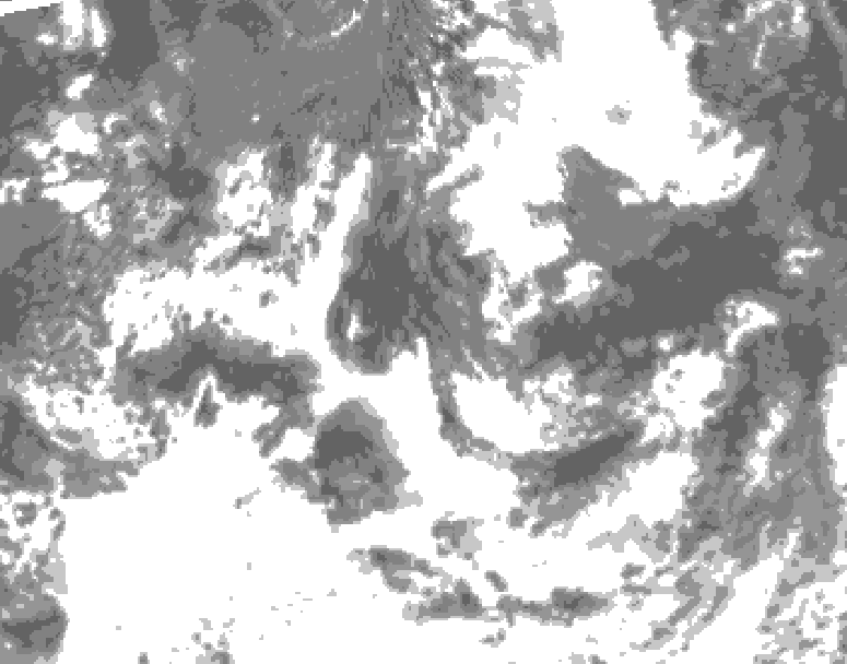 GDPS total cloud 234 hour forecast chart for Canada based on 2026/07/20 0000Z data