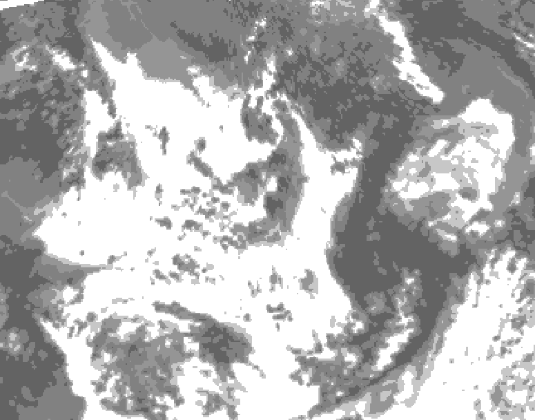 GDPS total cloud 048 hour forecast chart for Canada based on 2026/07/20 1200Z data