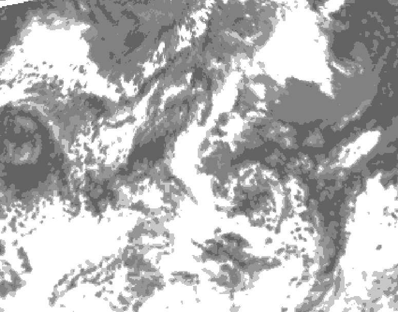 GDPS total cloud 204 hour forecast chart for Canada based on 2026/07/20 1200Z data