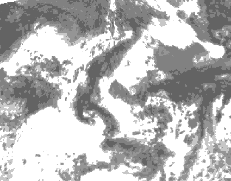 GDPS total cloud 228 hour forecast chart for Canada based on 2026/07/20 1200Z data