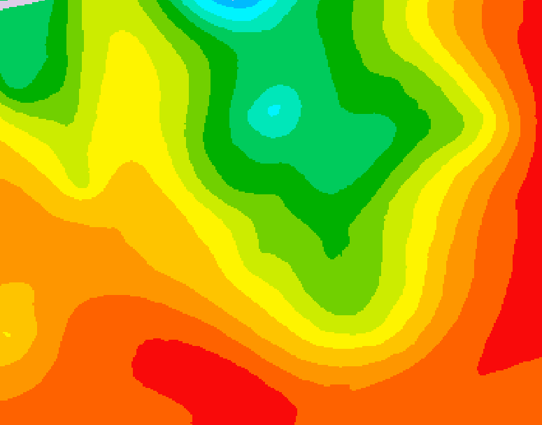 GDPS 500 millibar geopotential height 024 hour forecast chart for Canada based on 2026/07/21 0000Z data