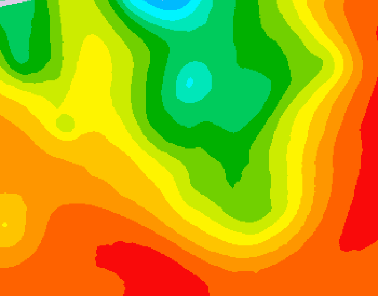 GDPS 500 millibar geopotential height 030 hour forecast chart for Canada based on 2026/07/21 0000Z data