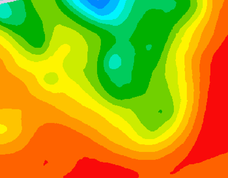 GDPS 500 millibar geopotential height 048 hour forecast chart for Canada based on 2026/07/21 0000Z data