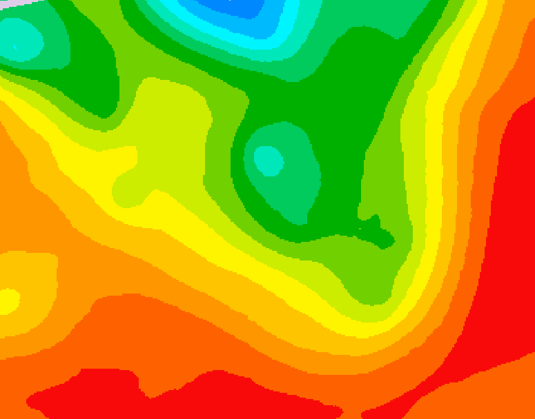 GDPS 500 millibar geopotential height 054 hour forecast chart for Canada based on 2026/07/21 0000Z data