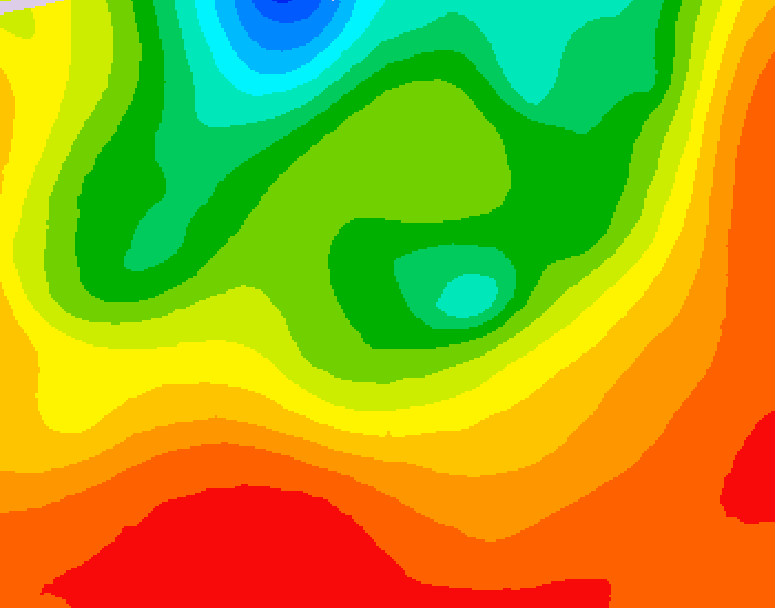 GDPS 500 millibar geopotential height 102 hour forecast chart for Canada based on 2026/07/21 0000Z data