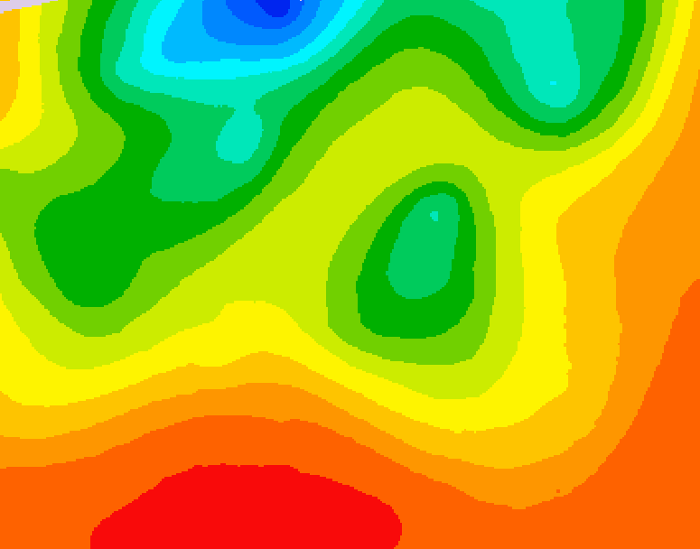 GDPS 500 millibar geopotential height 132 hour forecast chart for Canada based on 2026/07/21 0000Z data