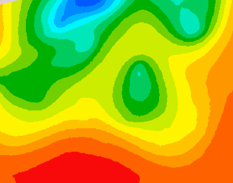 GDPS 500 millibar geopotential height 138 hour forecast chart for Canada based on 2026/07/21 0000Z data