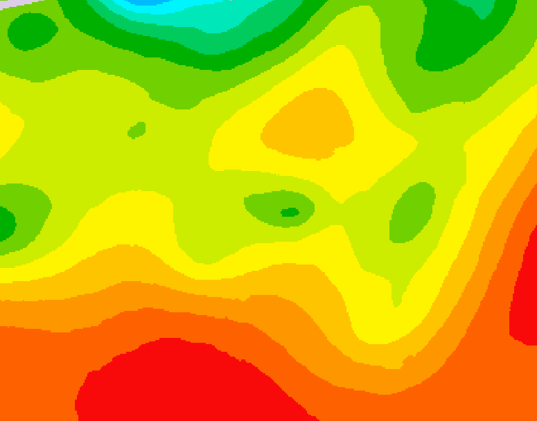 GDPS 500 millibar geopotential height 222 hour forecast chart for Canada based on 2026/07/21 0000Z data