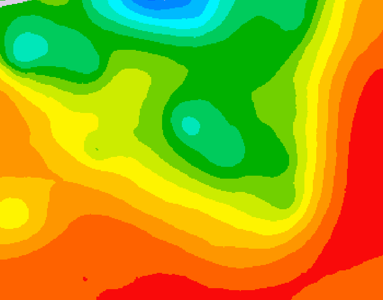 GDPS 500 millibar geopotential height 048 hour forecast chart for Canada based on 2026/07/21 1200Z data