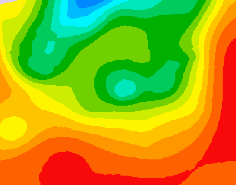 GDPS 500 millibar geopotential height 072 hour forecast chart for Canada based on 2026/07/21 1200Z data