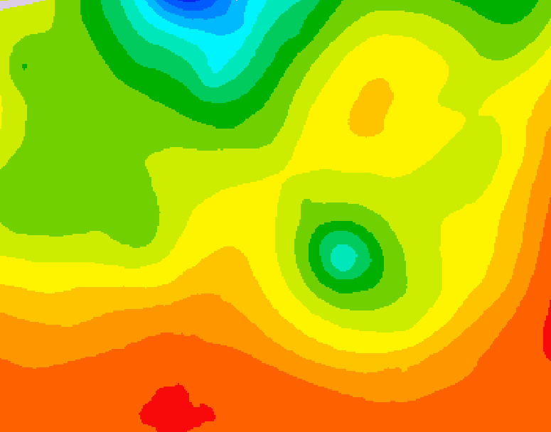 GDPS 500 millibar geopotential height 180 hour forecast chart for Canada based on 2026/07/21 1200Z data