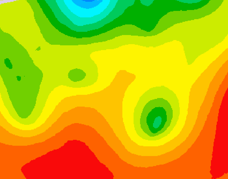 GDPS 500 millibar geopotential height 222 hour forecast chart for Canada based on 2026/07/21 1200Z data