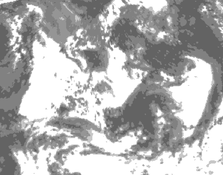 GDPS total cloud 012 hour forecast chart for Canada based on 2026/07/21 0000Z data