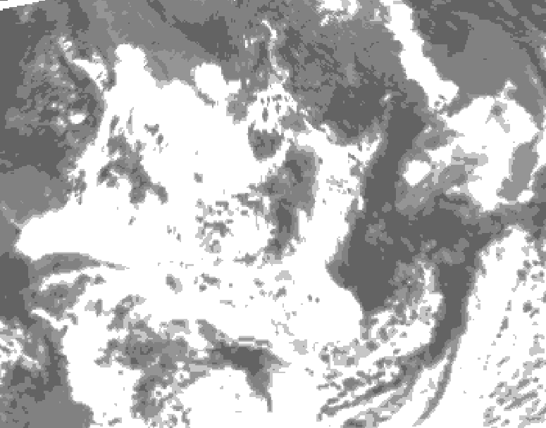 GDPS total cloud 042 hour forecast chart for Canada based on 2026/07/21 0000Z data