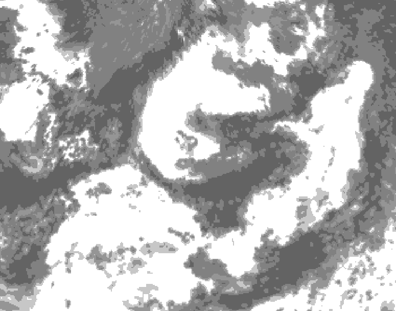 GDPS total cloud 108 hour forecast chart for Canada based on 2026/07/21 0000Z data