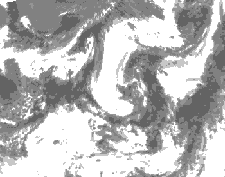 GDPS total cloud 138 hour forecast chart for Canada based on 2026/07/21 0000Z data