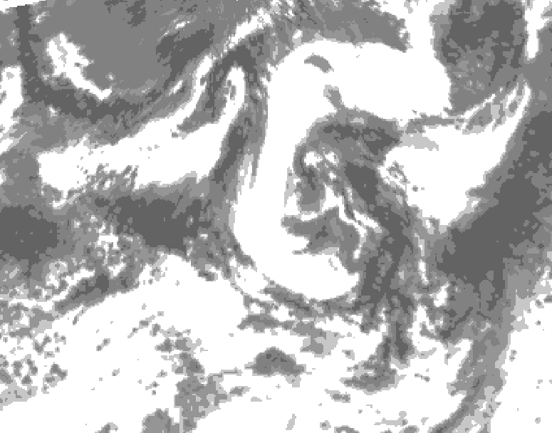 GDPS total cloud 144 hour forecast chart for Canada based on 2026/07/21 0000Z data