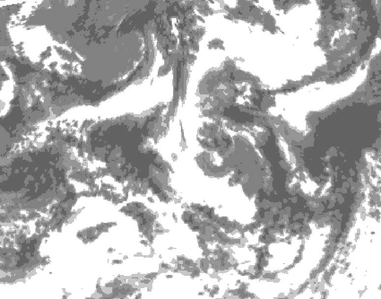 GDPS total cloud 156 hour forecast chart for Canada based on 2026/07/21 0000Z data