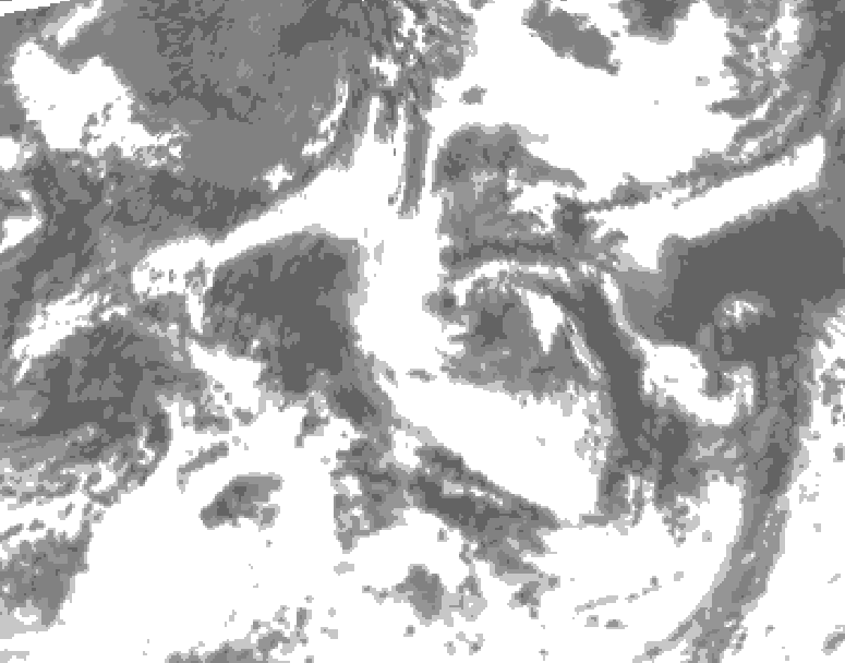 GDPS total cloud 162 hour forecast chart for Canada based on 2026/07/21 0000Z data