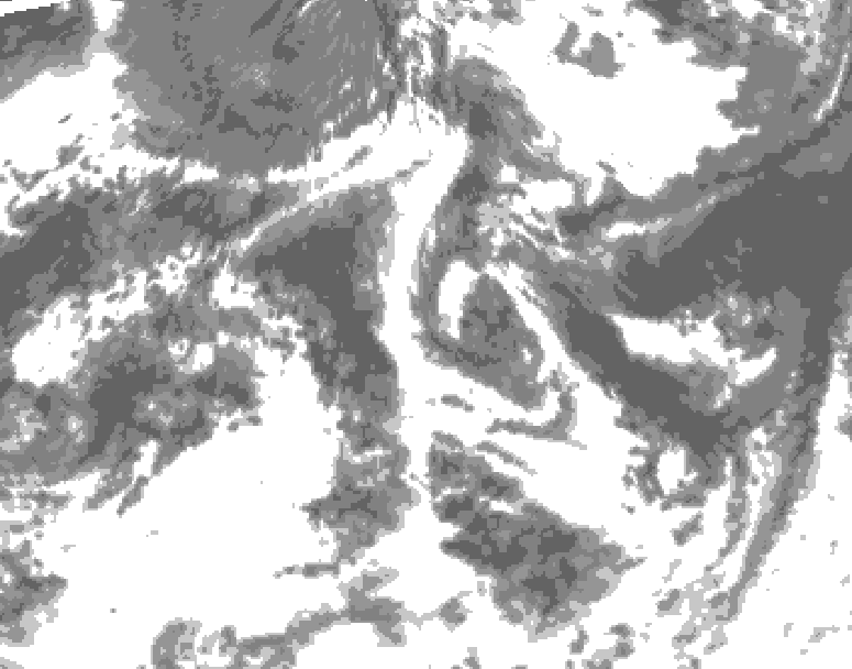 GDPS total cloud 174 hour forecast chart for Canada based on 2026/07/21 0000Z data