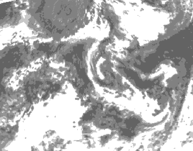 GDPS total cloud 180 hour forecast chart for Canada based on 2026/07/21 0000Z data