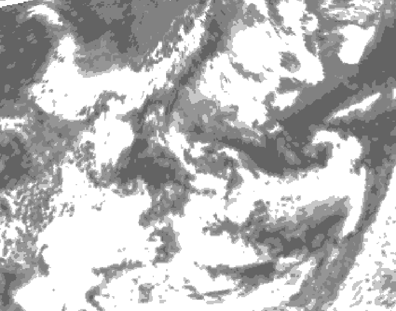 GDPS total cloud 210 hour forecast chart for Canada based on 2026/07/21 0000Z data