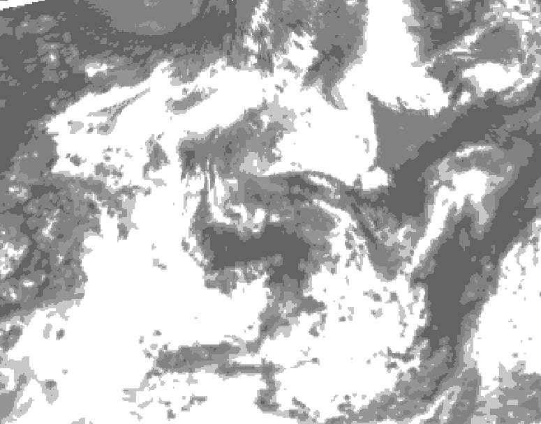 GDPS total cloud 234 hour forecast chart for Canada based on 2026/07/21 0000Z data