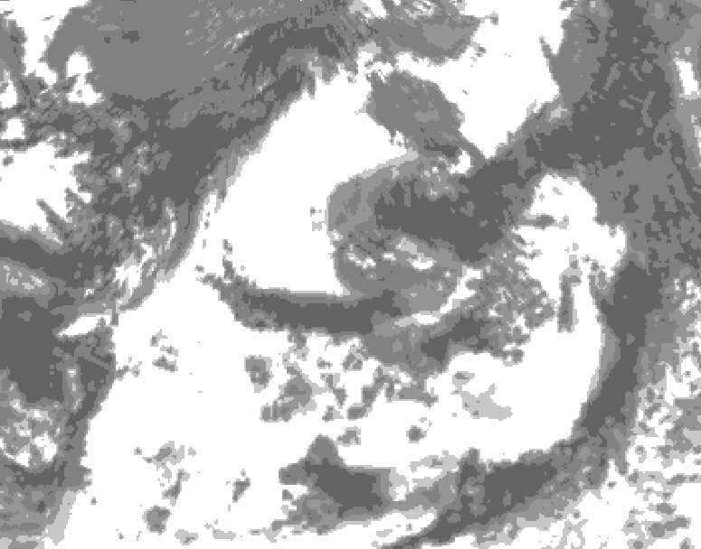 GDPS total cloud 072 hour forecast chart for Canada based on 2026/07/21 1200Z data