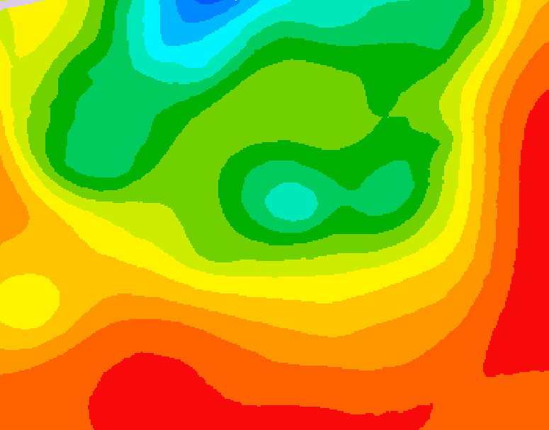 GDPS 500 millibar geopotential height 060 hour forecast chart for Canada based on 2026/07/22 0000Z data