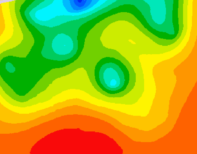 GDPS 500 millibar geopotential height 108 hour forecast chart for Canada based on 2026/07/22 0000Z data