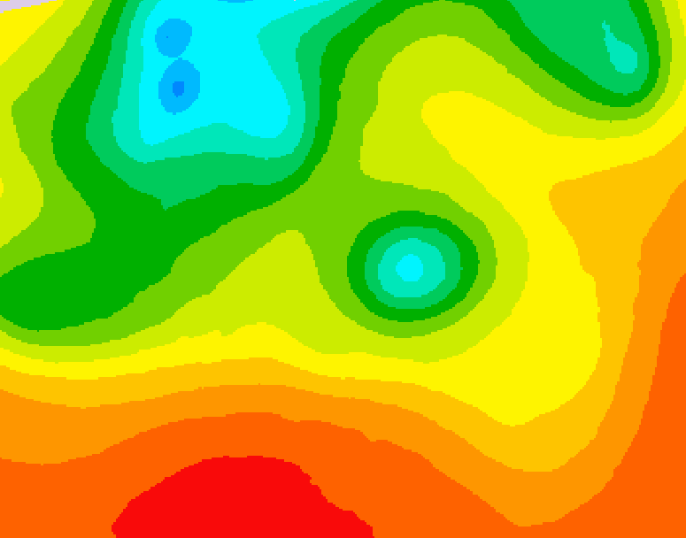 GDPS 500 millibar geopotential height 132 hour forecast chart for Canada based on 2026/07/22 0000Z data