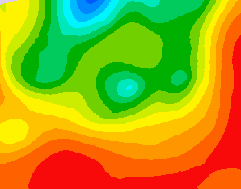GDPS 500 millibar geopotential height 054 hour forecast chart for Canada based on 2026/07/22 1200Z data