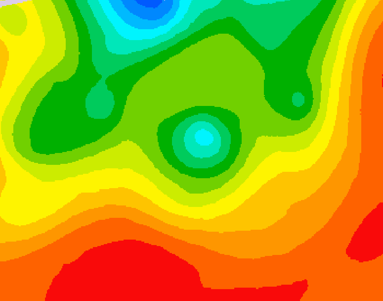 GDPS 500 millibar geopotential height 066 hour forecast chart for Canada based on 2026/07/22 1200Z data