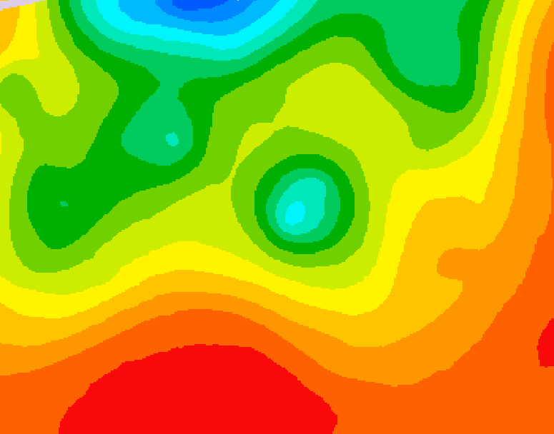 GDPS 500 millibar geopotential height 084 hour forecast chart for Canada based on 2026/07/22 1200Z data