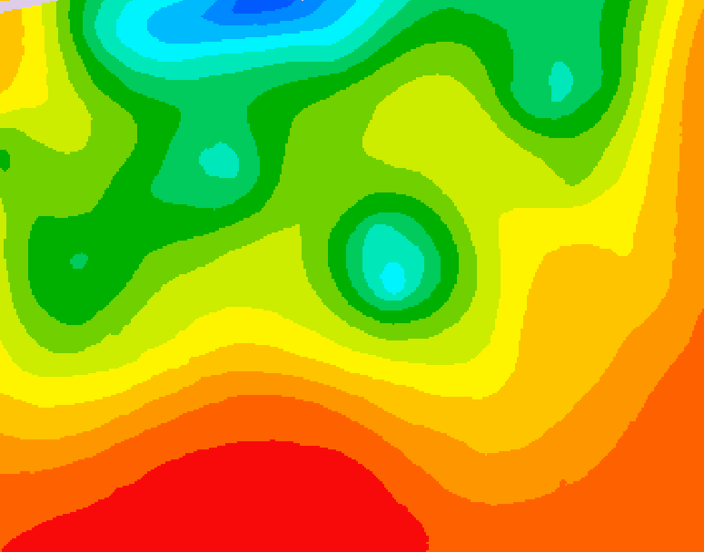 GDPS 500 millibar geopotential height 090 hour forecast chart for Canada based on 2026/07/22 1200Z data