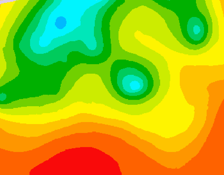 GDPS 500 millibar geopotential height 120 hour forecast chart for Canada based on 2026/07/22 1200Z data