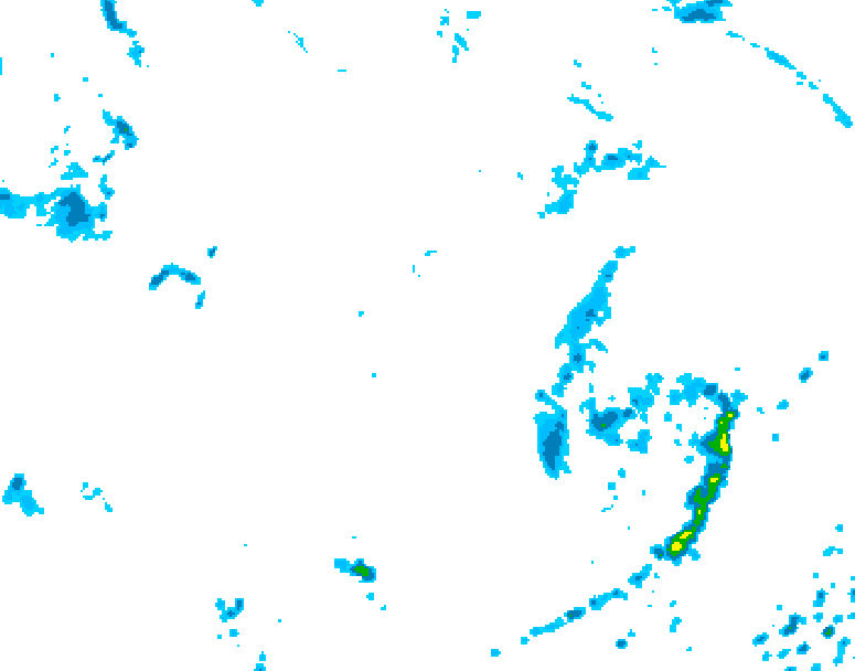 GDPS precipitation 012 hour forecast chart for Canada based on 2026/07/22 0000Z data