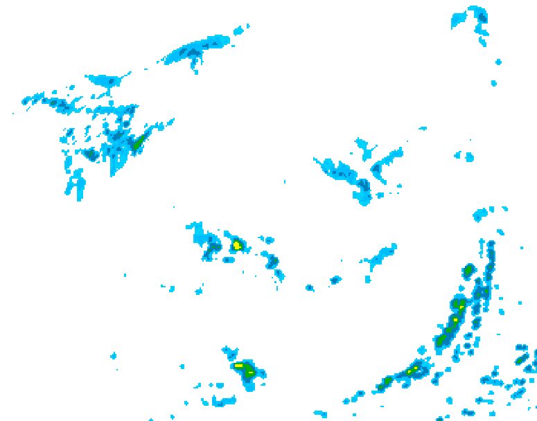 GDPS precipitation 042 hour forecast chart for Canada based on 2026/07/22 1200Z data