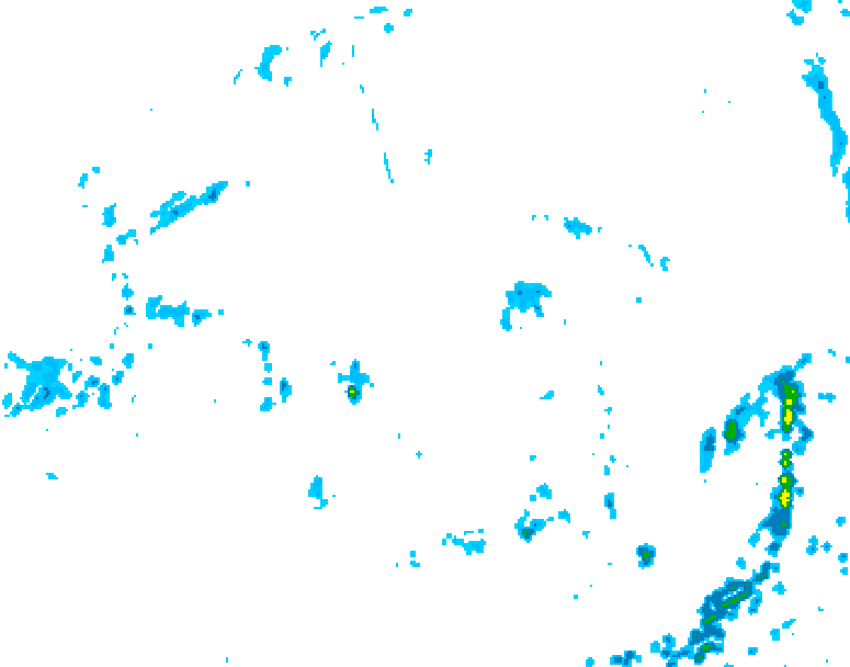 GDPS precipitation 120 hour forecast chart for Canada based on 2026/07/22 1200Z data