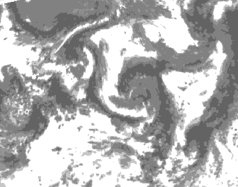 GDPS total cloud 108 hour forecast chart for Canada based on 2026/07/22 0000Z data