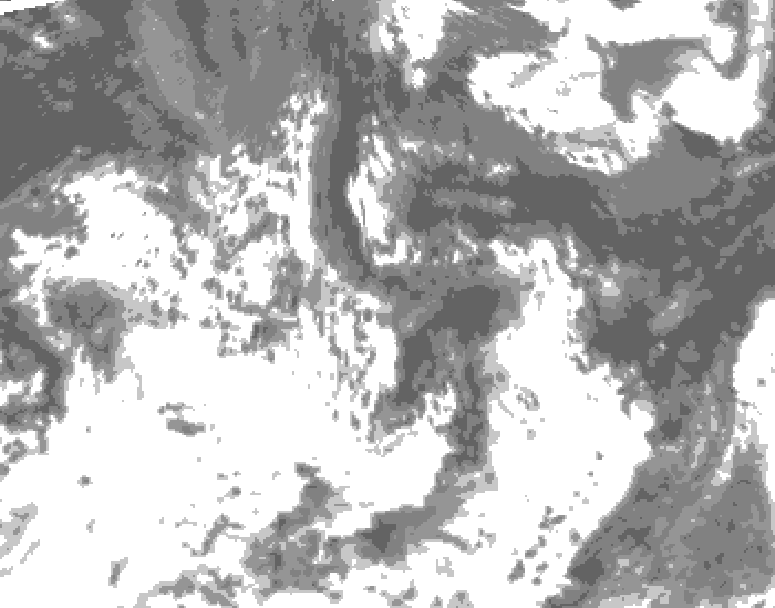 GDPS total cloud 216 hour forecast chart for Canada based on 2026/07/22 0000Z data