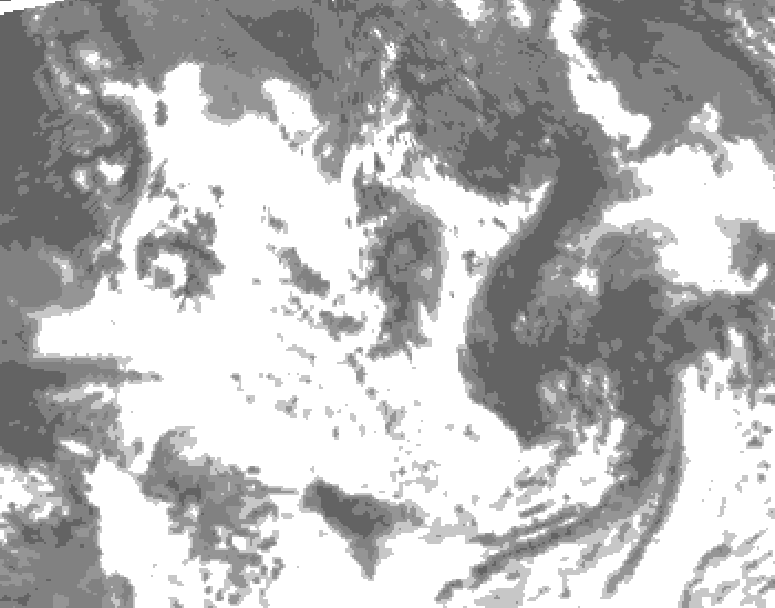 GDPS total cloud 006 hour forecast chart for Canada based on 2026/07/22 1200Z data